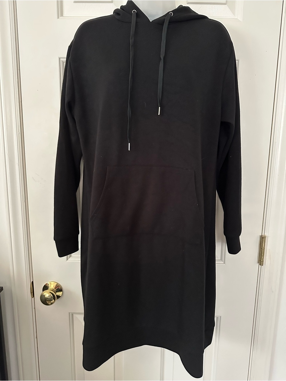 Torrid Black Hooded Longline Sweatshirt Dress size Torrid 00-10 or M/L